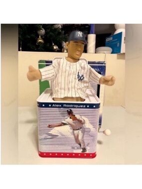 NEW Alex Rodriguez New York Yankees Baseball Jack in The Box Toy Figure
